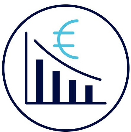 Diagramm und Eurosymbol