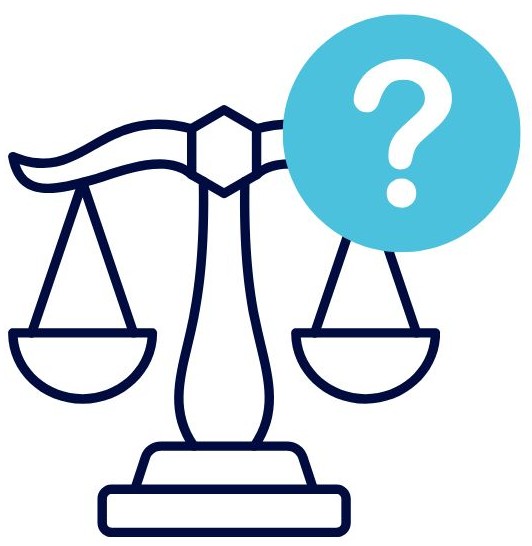 Grafik Waage und Fragezeichen