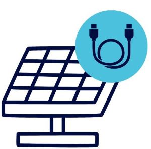 Icon Solarmodul und Kabel