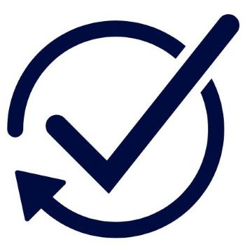 Icon Fazit (Kreis mit Haken)