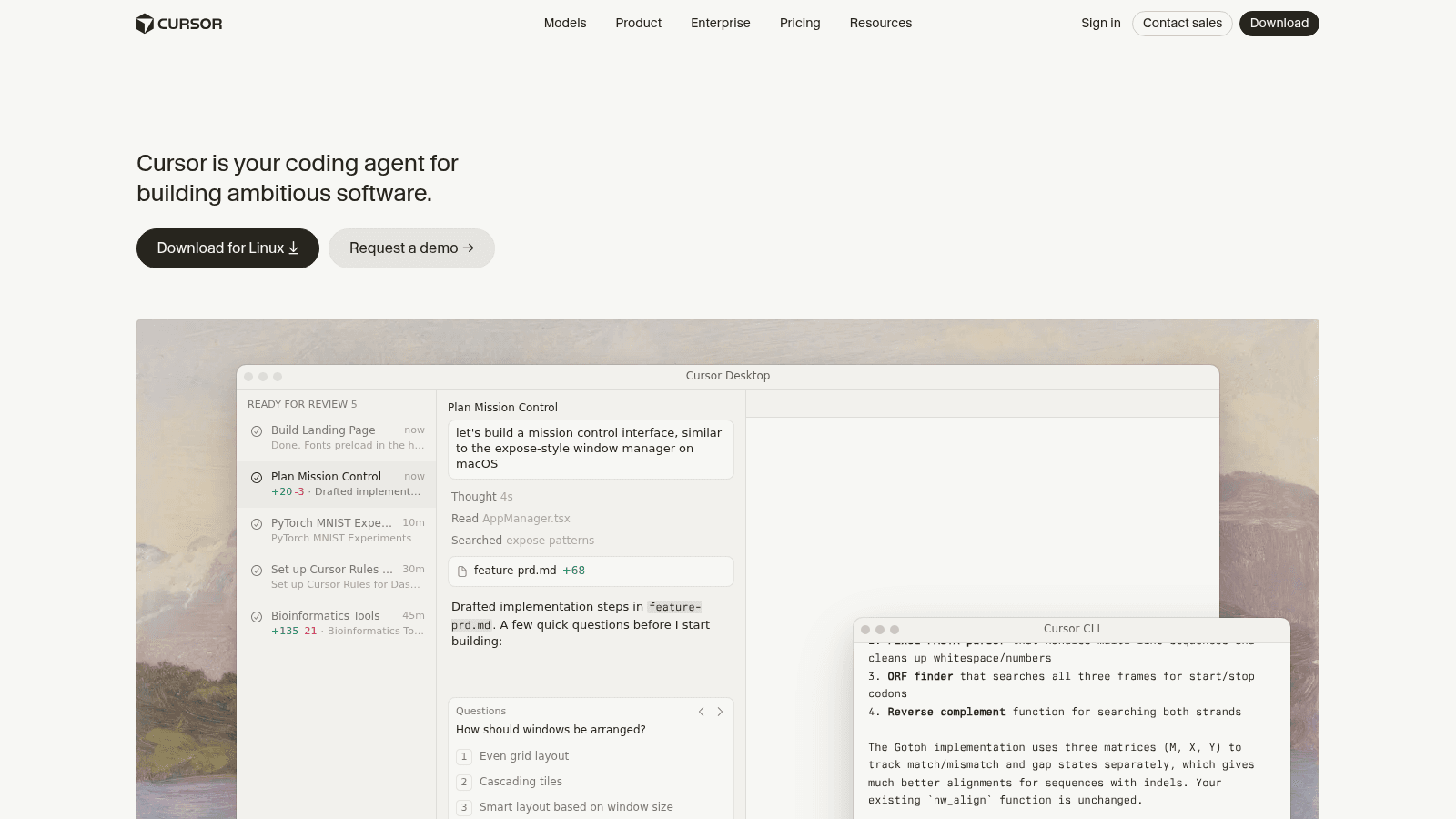 Cursor as a top application development tool