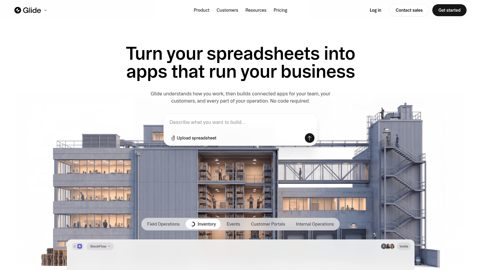 Glide as a top no code app builder