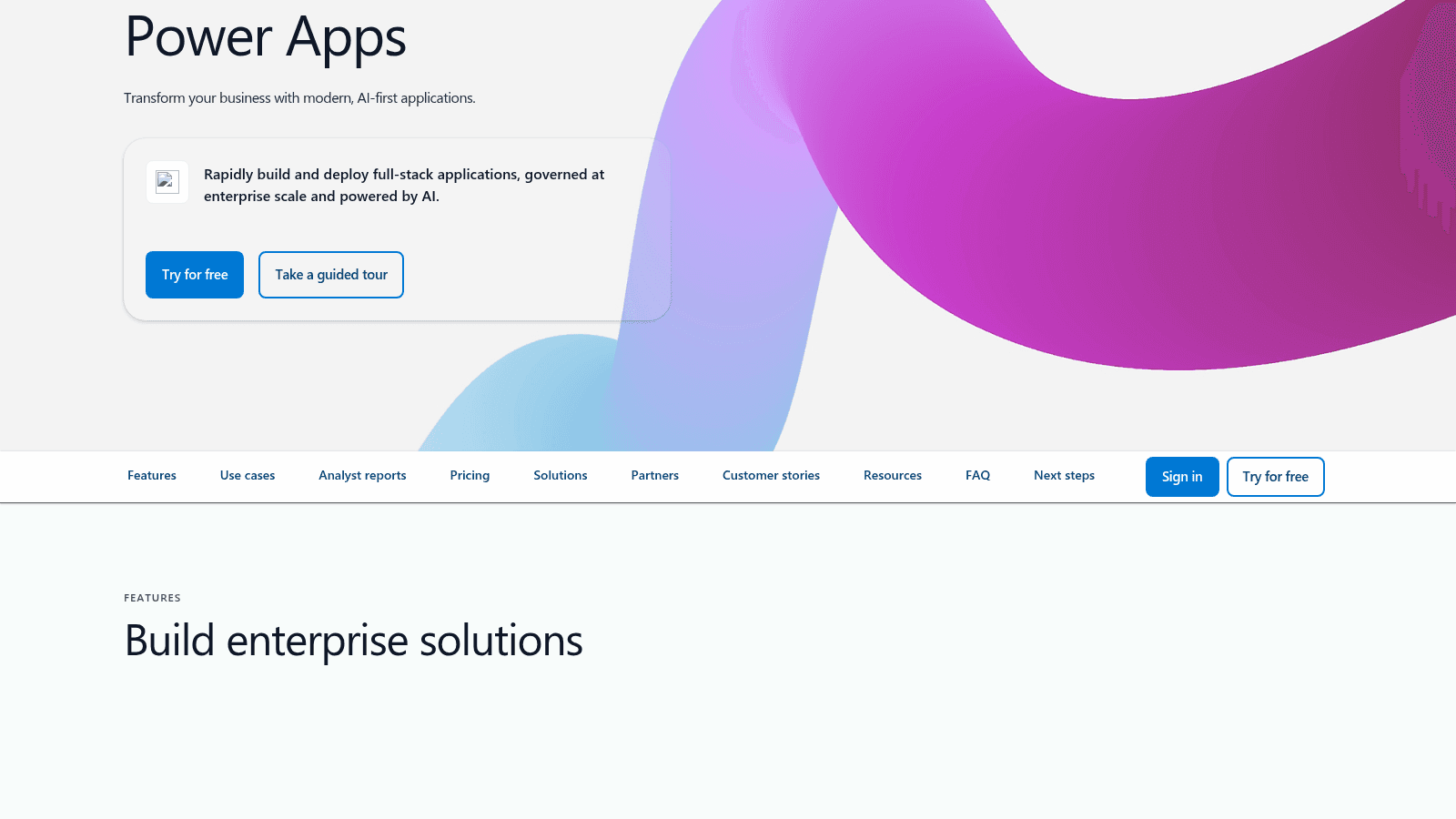 Microsoft Power Apps as a top low code platform