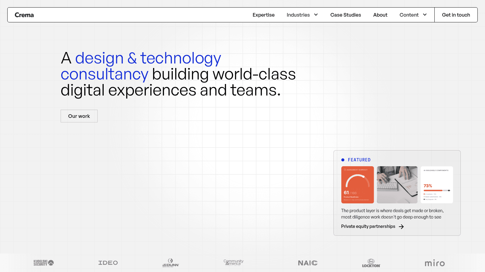 Crema as a top react js company