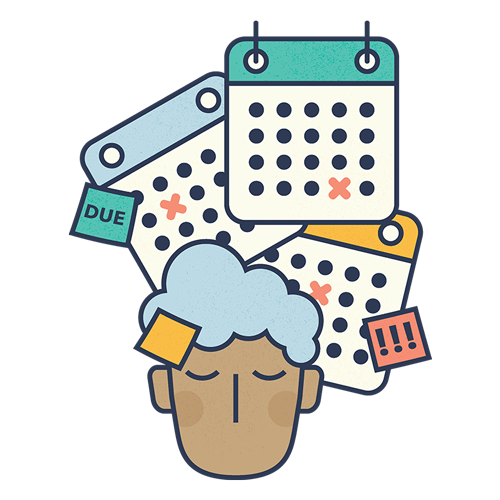 Shelves of merchandising at a coffee shop filled with branded bags of coffee.