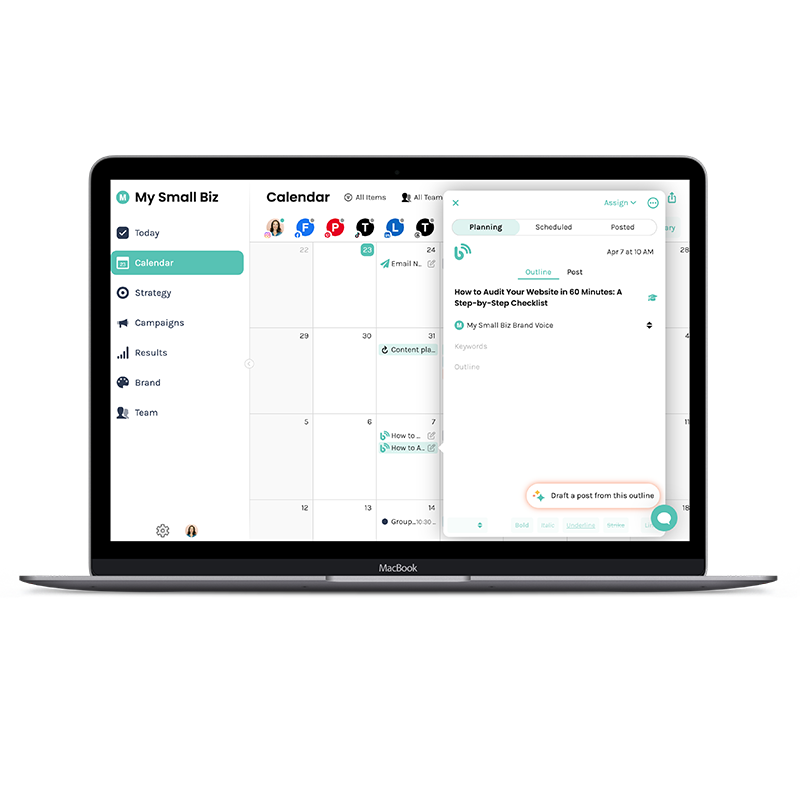 A florist at the counter of a flower shop marketing her small busines.