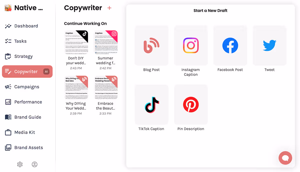 New Enji Feature: AI Copywriter and Brand Voice Generator