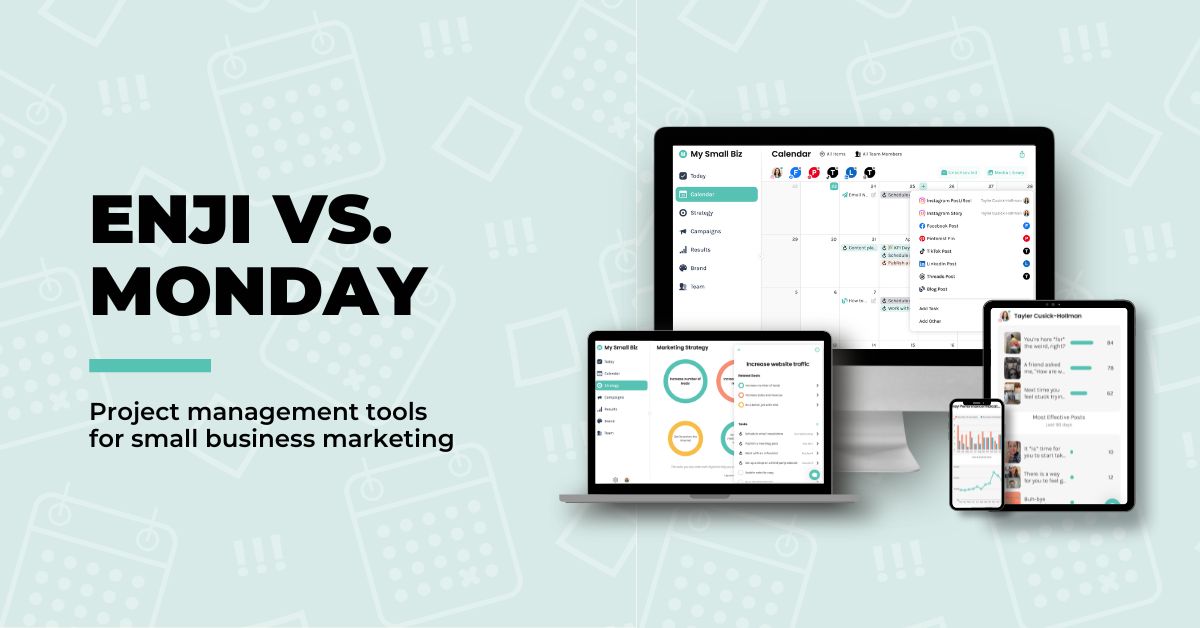 Monday vs. Enji: A Better Monday Alternative for Small Business Marketing