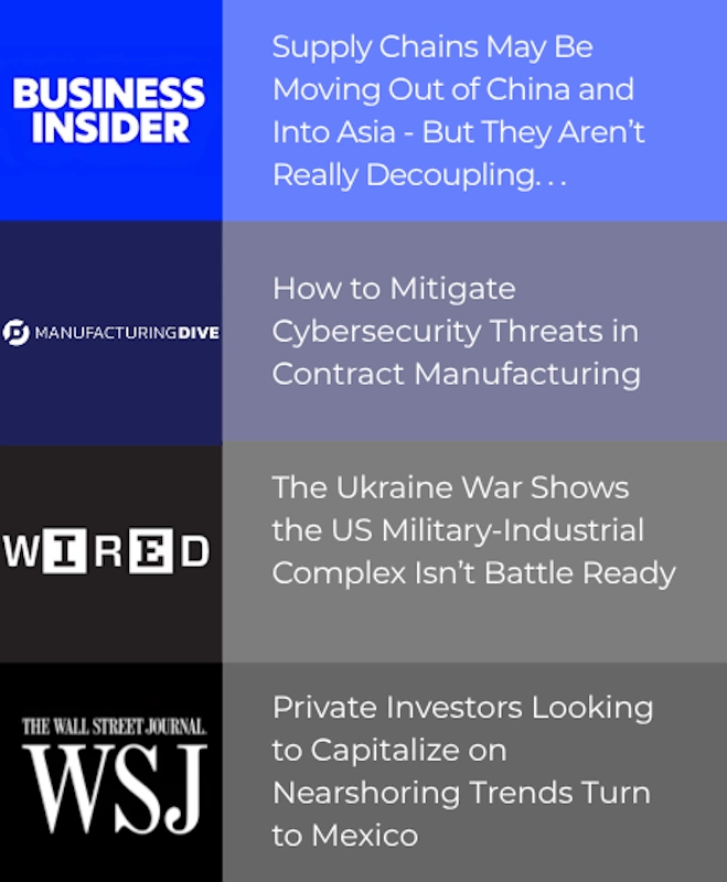 Bolt PR case study results for MacroFab featuring earned media coverage in Business Insider, Manufacturing Dive, Wired, and WSJ.