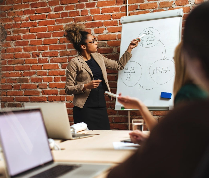 Bolt PR specialist presenting a strategic public relations and marketing plan for a logistics brand.