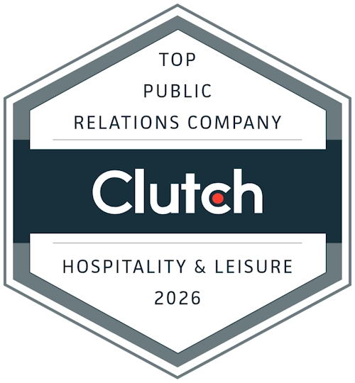 Top Public Relations Company:  Hospitality & Leisure Clutch Award