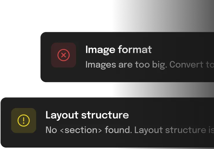 Three different types of text on a black background.