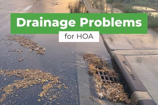 Stormwater Drainage Problems for HOA - Flooding street