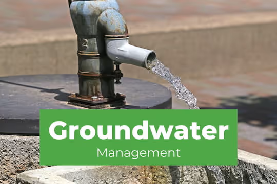 Groundwater Management - Groundwater pump