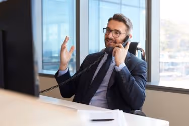 Man following up with a call