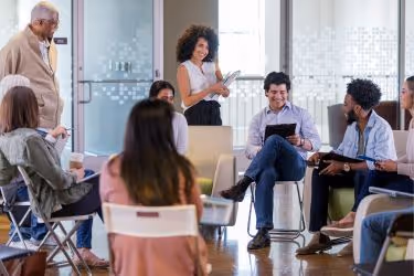 HOA Meeting teaching residents the rules