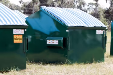 Dumpsters with lids