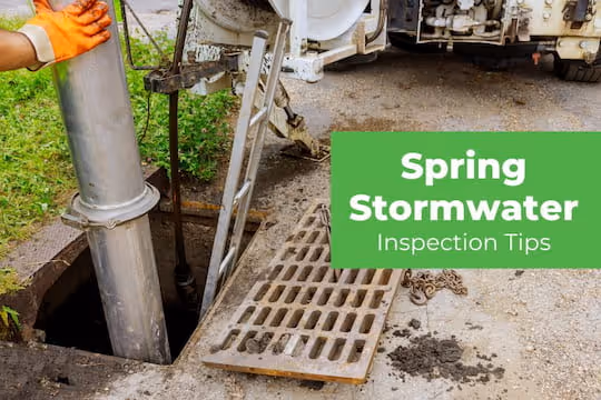 Spring Stormwater Inspection Tips - Cleaning Drain