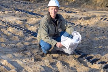 Man inspecting stormwater systems