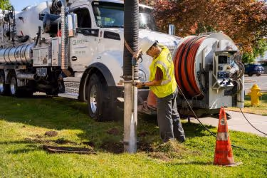 CatchAll Environmental doing regular stormwater maintenance