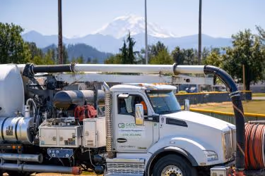 Catchall Environmental truck ready for maintenance