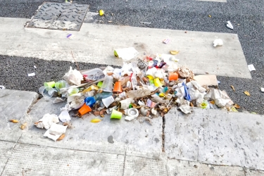 Trash in the streets