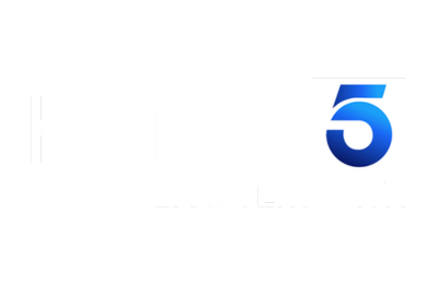 Blue number 5 on white background, gradient shaded typography