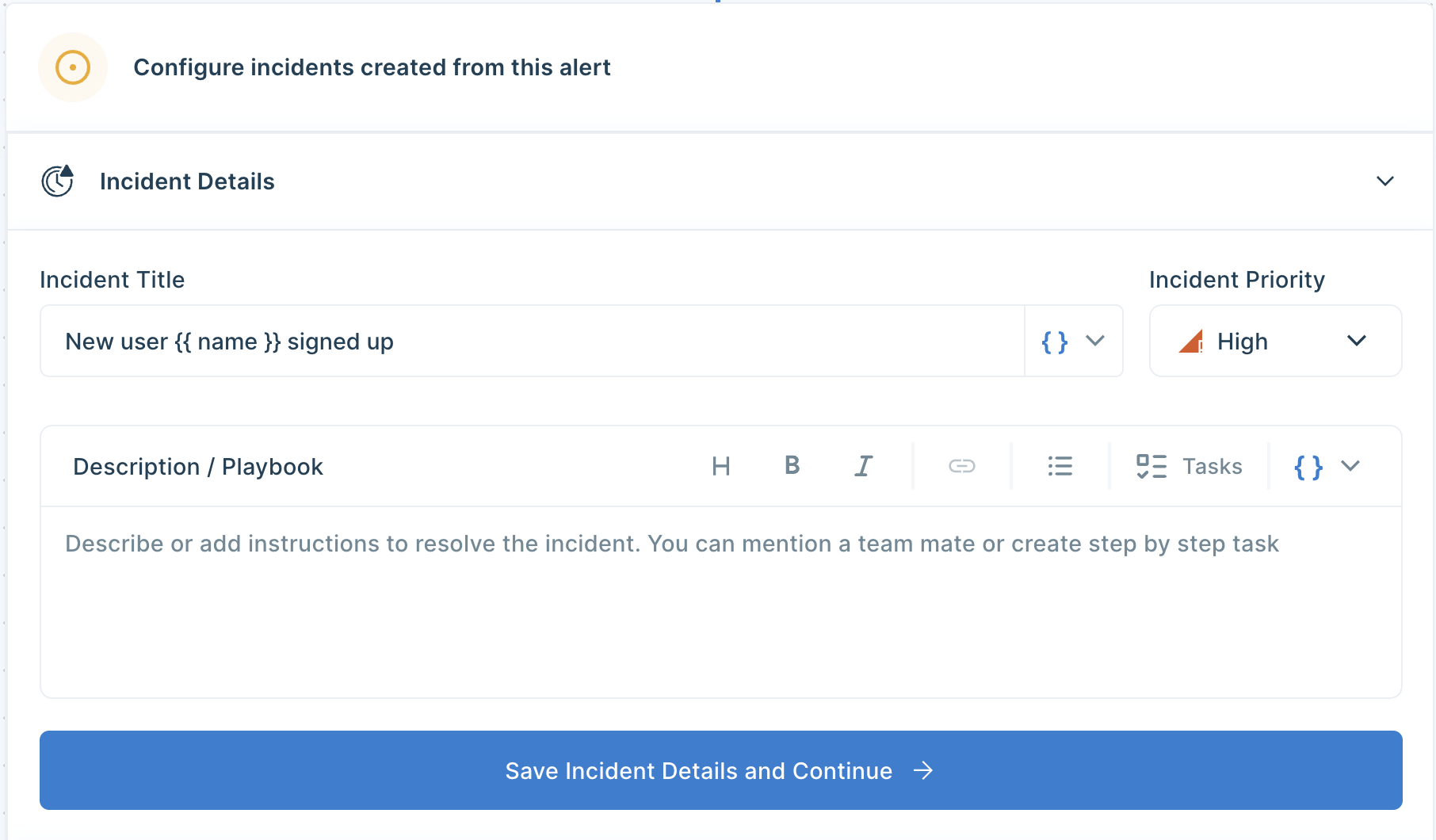 Configure incidents on Locale to provide better context to the users receiving alerts