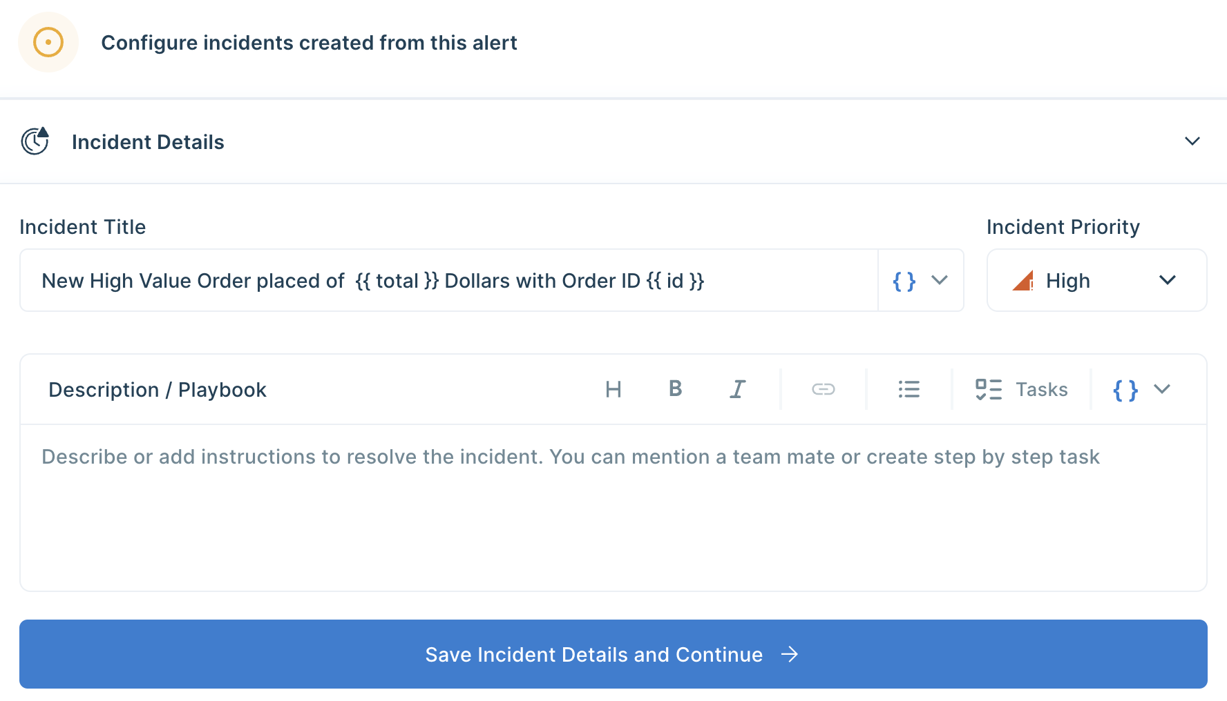 Configure incidents on Locale to provide better context to the users receiving alerts