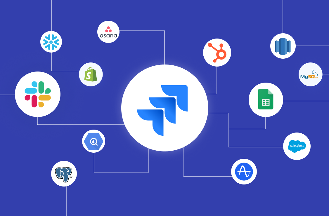 Banner showing how to connect Jira with your entire tool and messaging stack