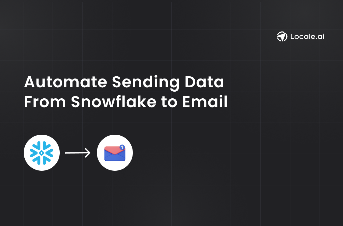 Automate sending alerts or data from Snowflake to Email