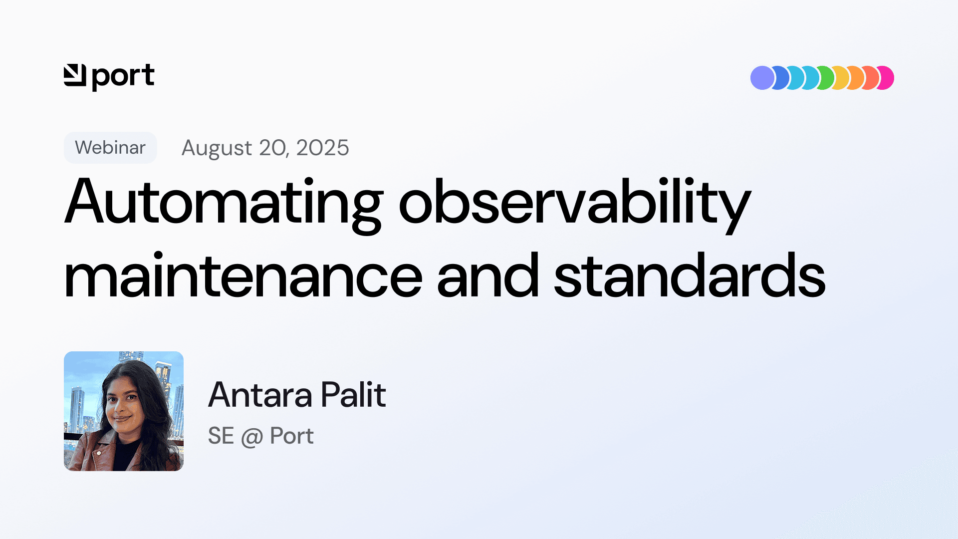 Automating Observability Maintenance and Standards with Port