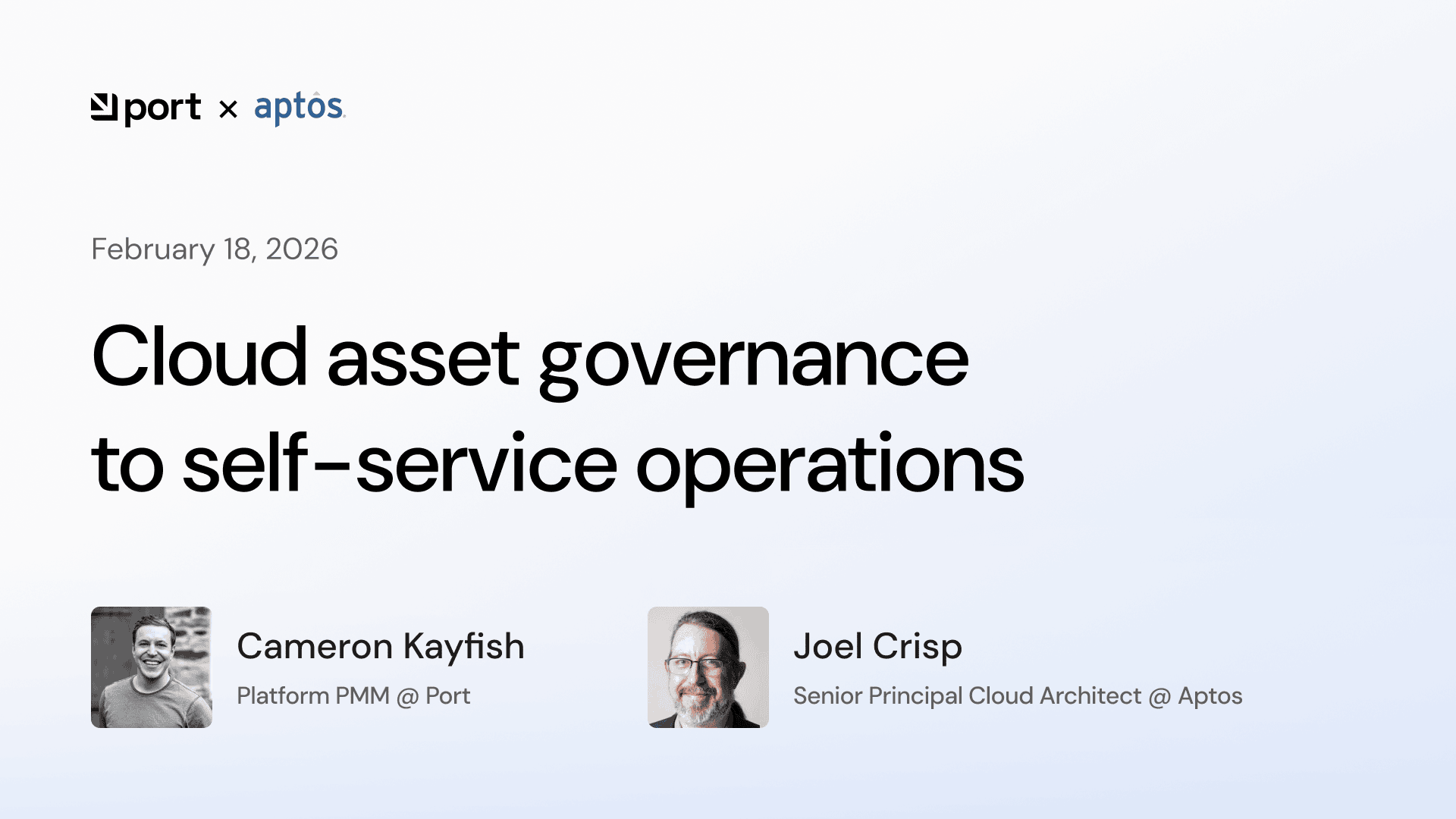 Port X Aptos: Cloud asset governance to self-service operations