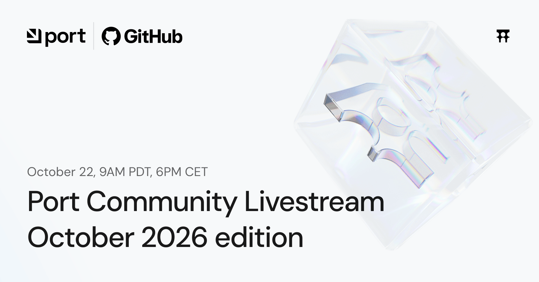 Port Community Session: October 2026 Edition
