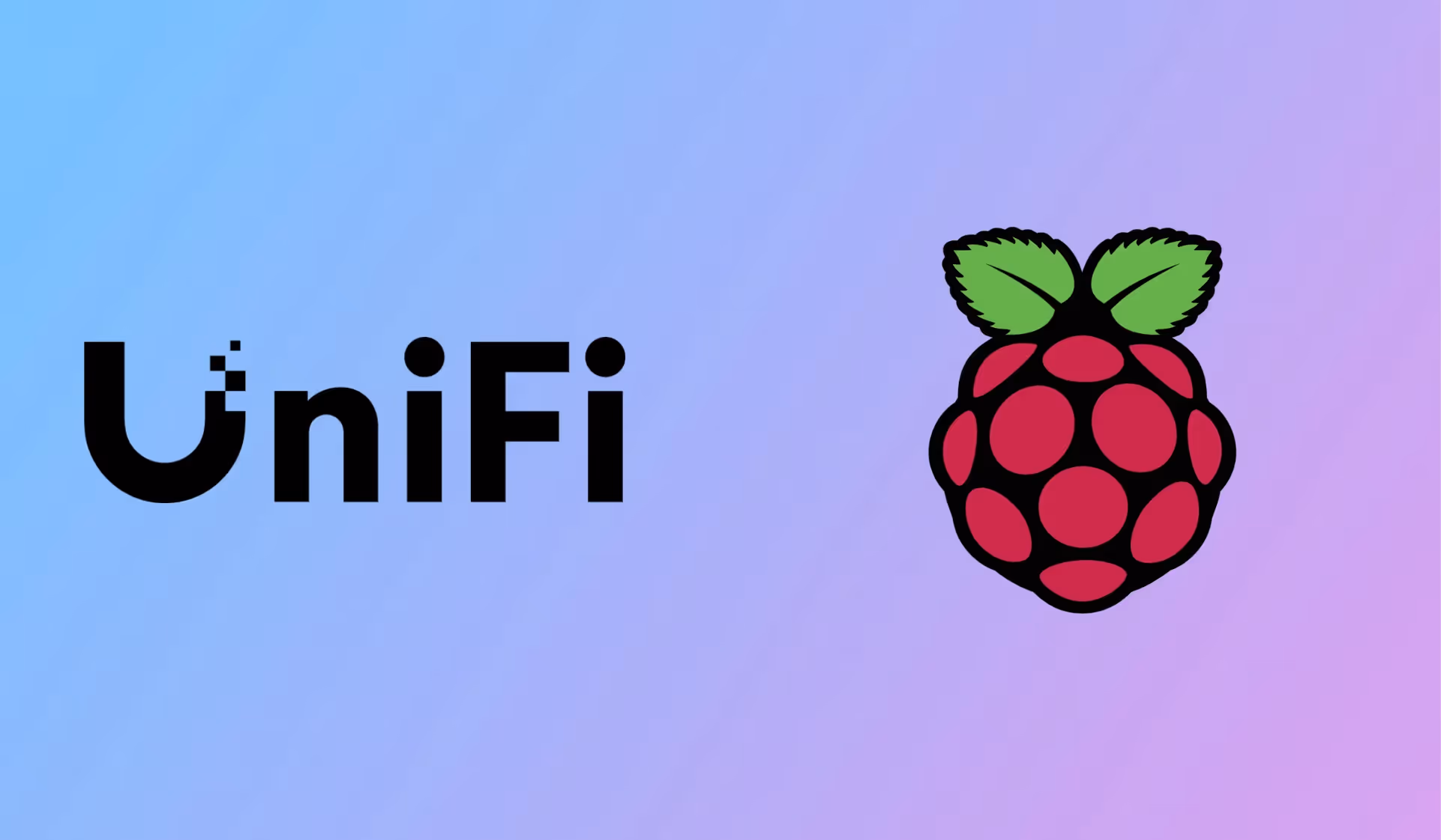 UniFi Logo and Raspberry Pi Logo