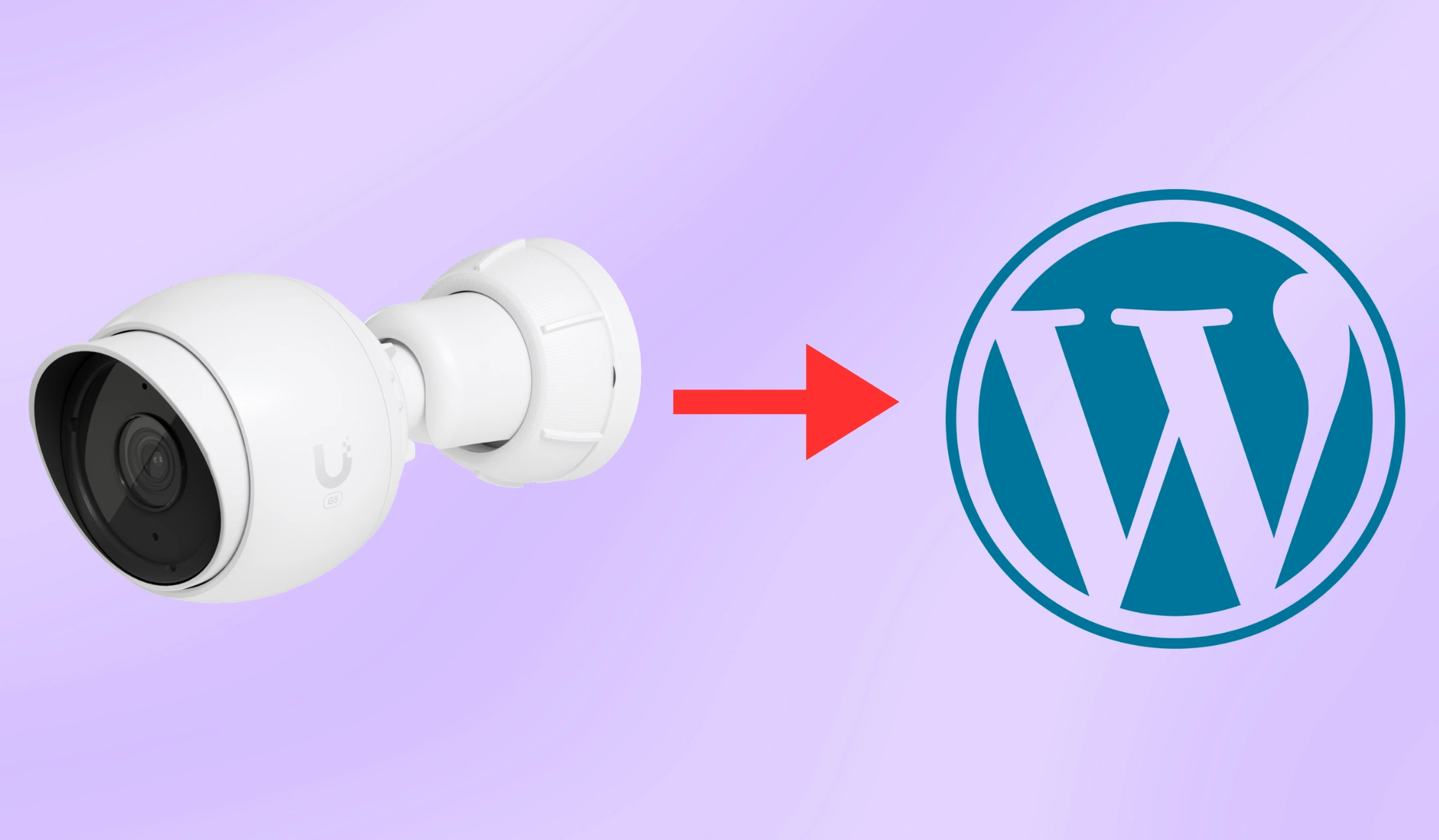 UniFi G3 Camera and WordPress Logo