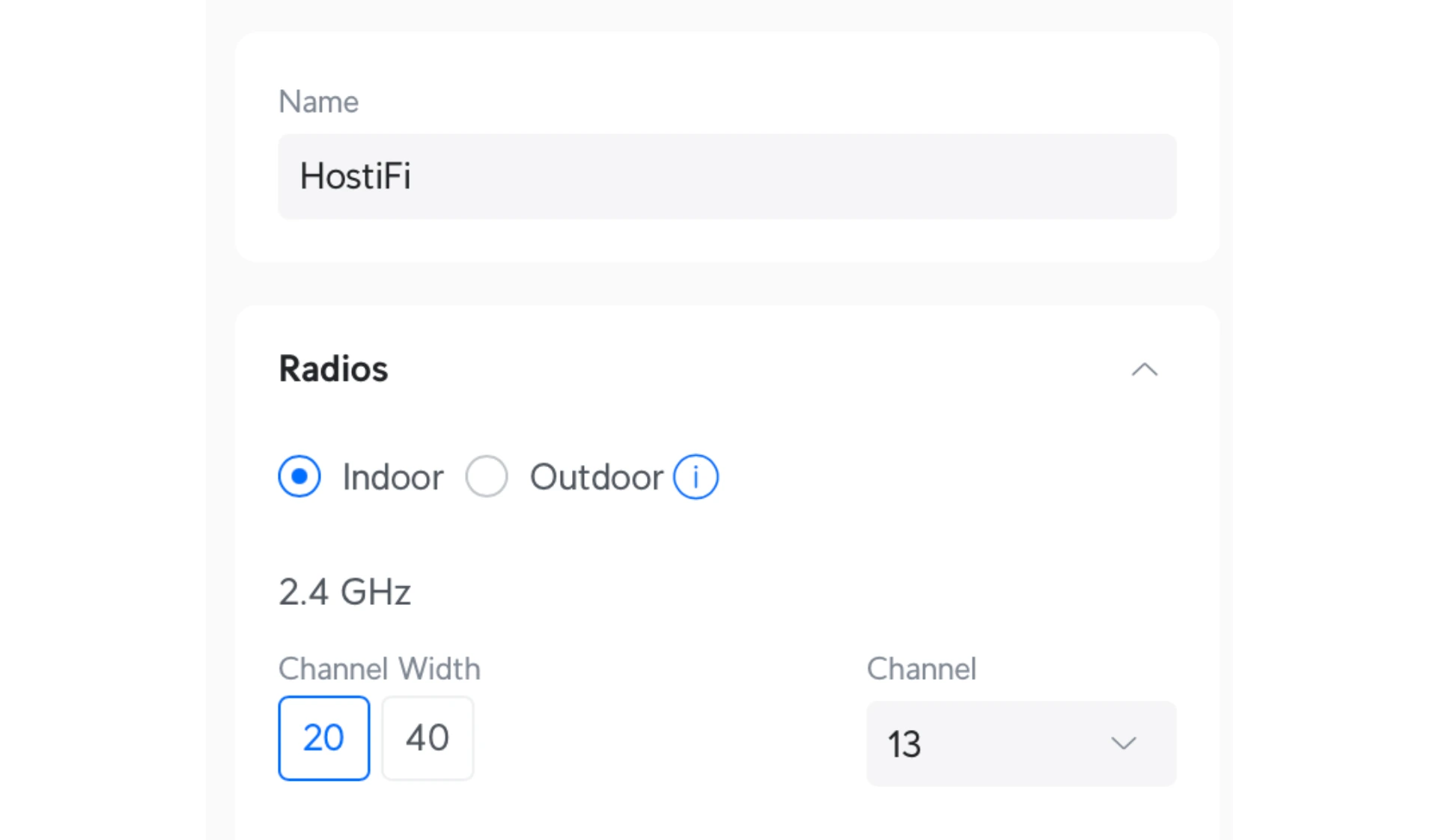 UniFi Outdoor Mode