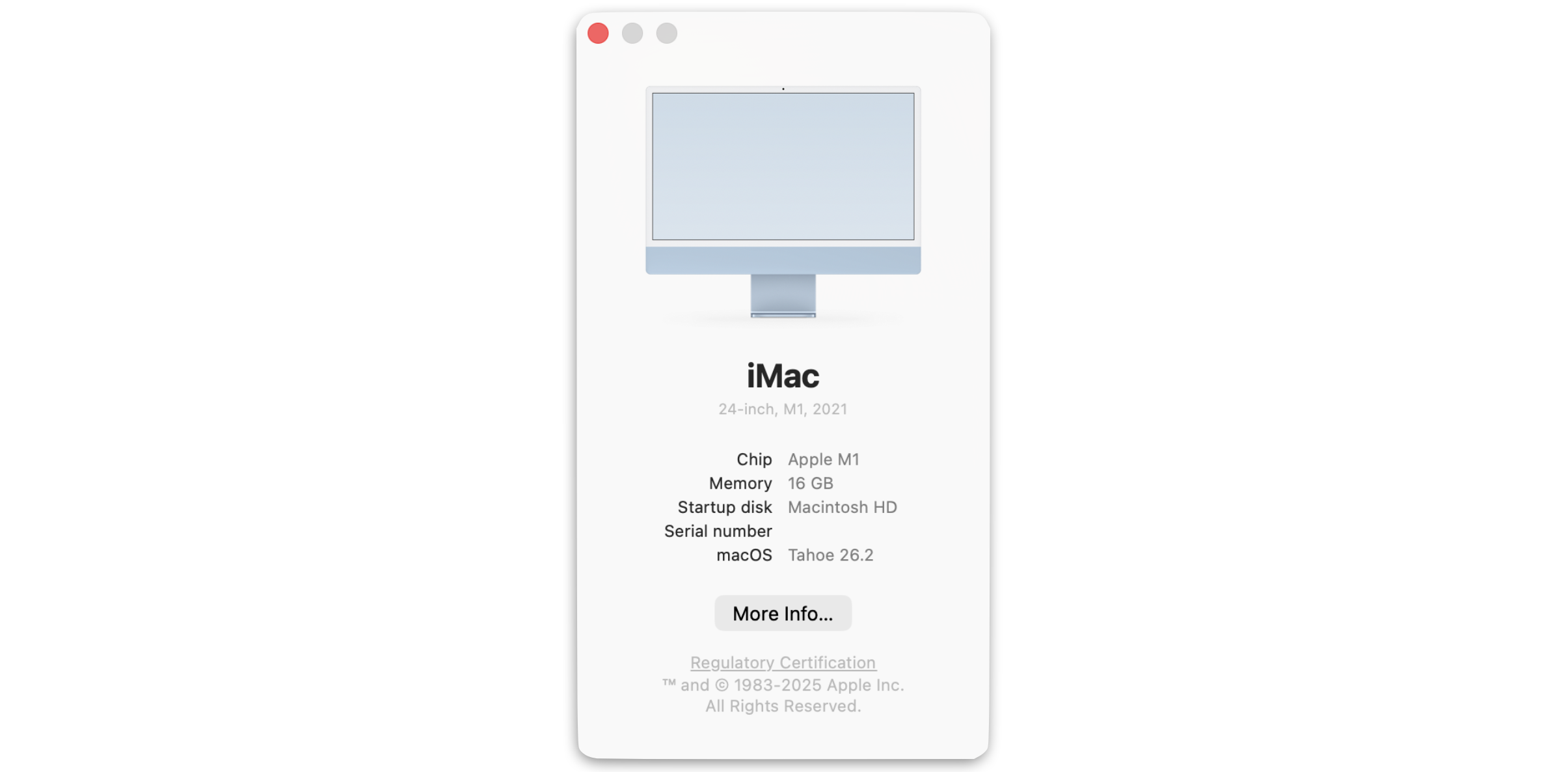 About this Mac popup