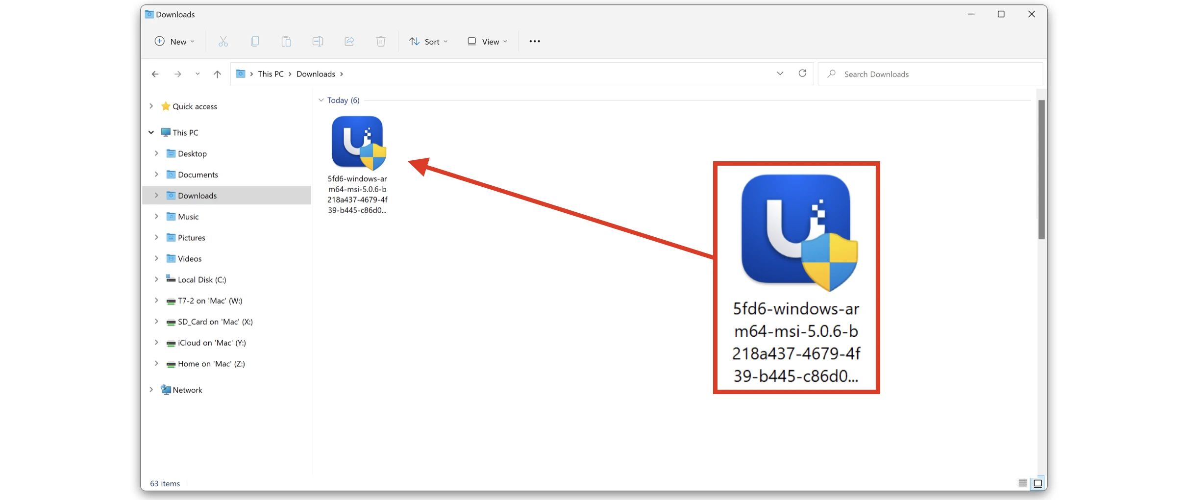 UniFi OS Server download on Windows 11