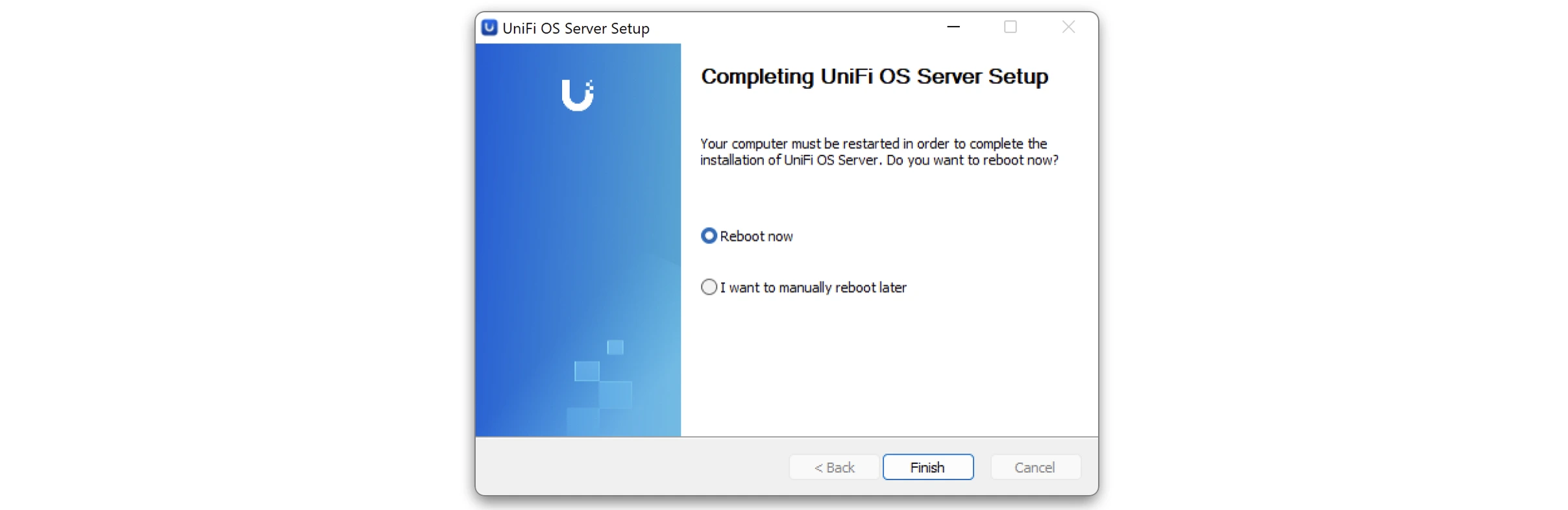 UniFi OS Server Windows install