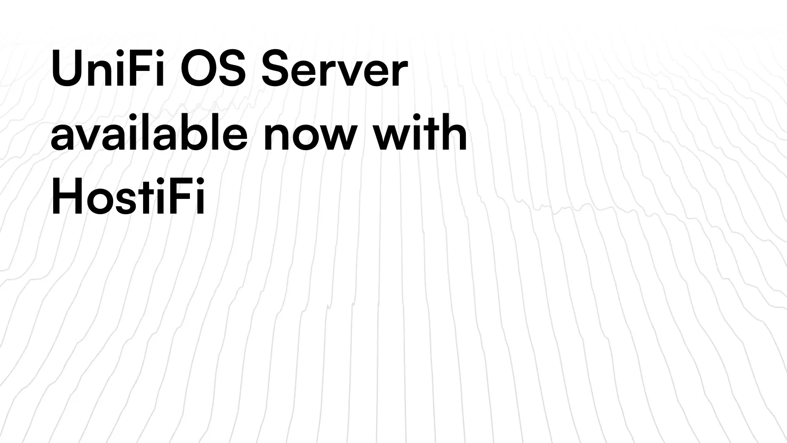 UniFi OS Server HostiFi