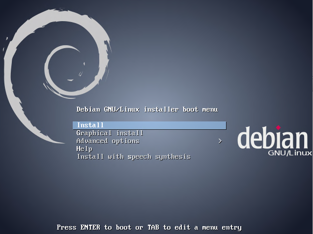 Debian 7 installer