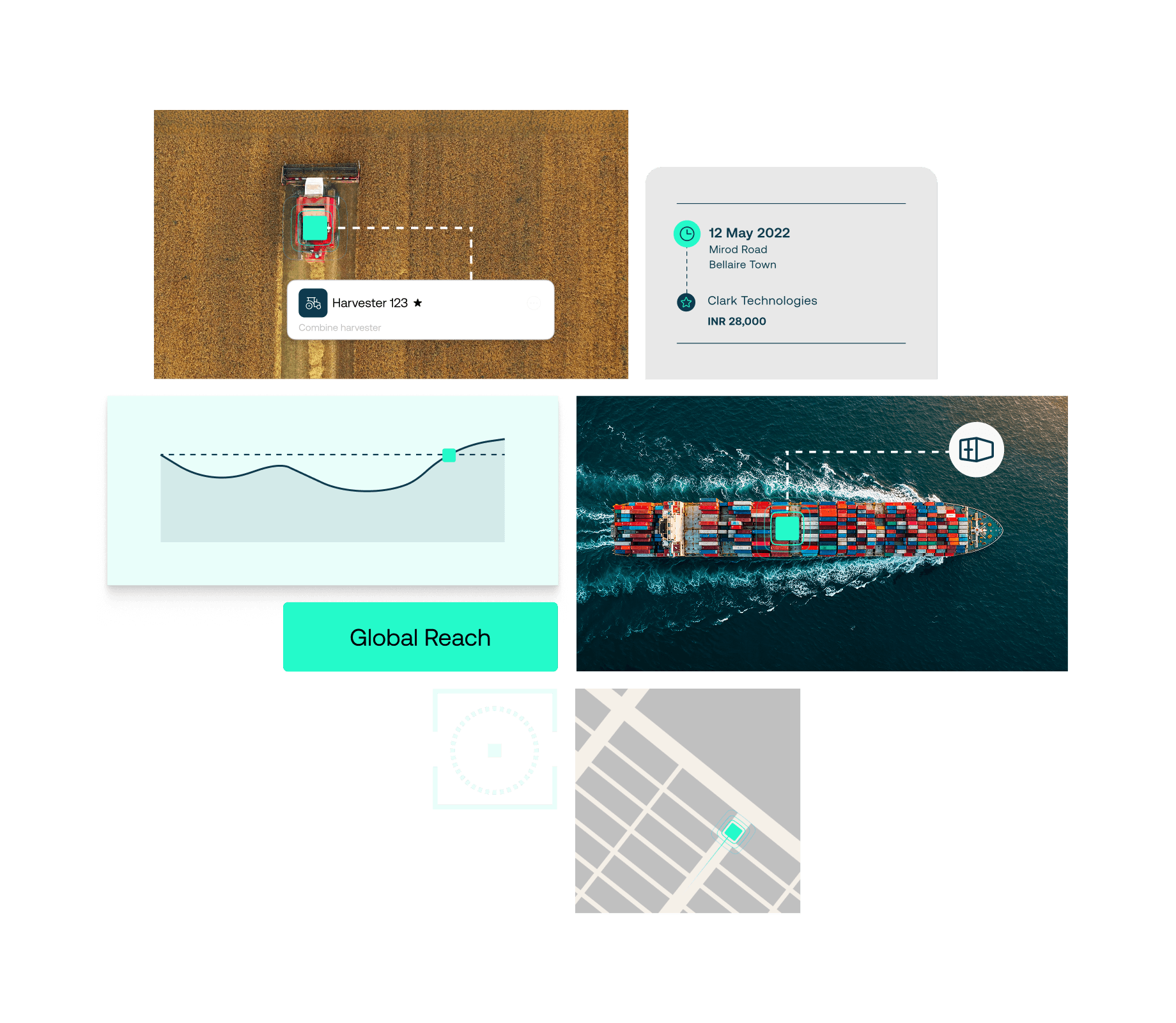 Branded illustration for tech startup