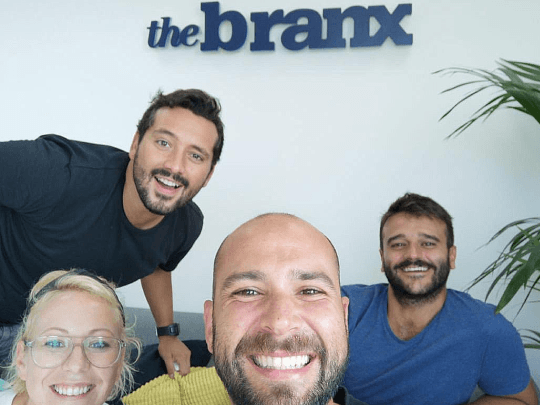 We've made it to our first office