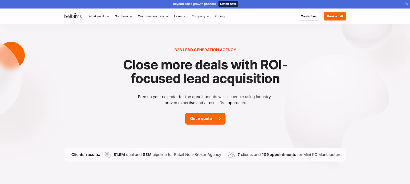 Lead generation company Belkins