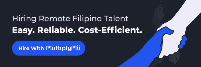 Blue and white dark colored hiring banner for MultiplyMii