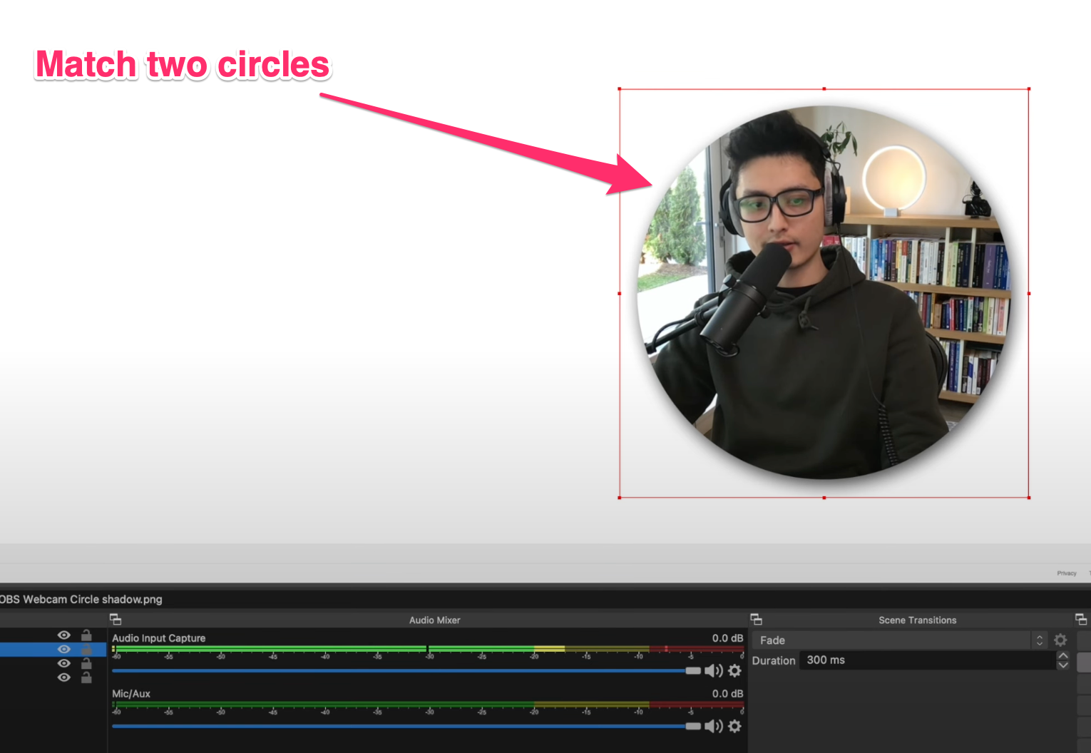 OBS circle round cam with shadow