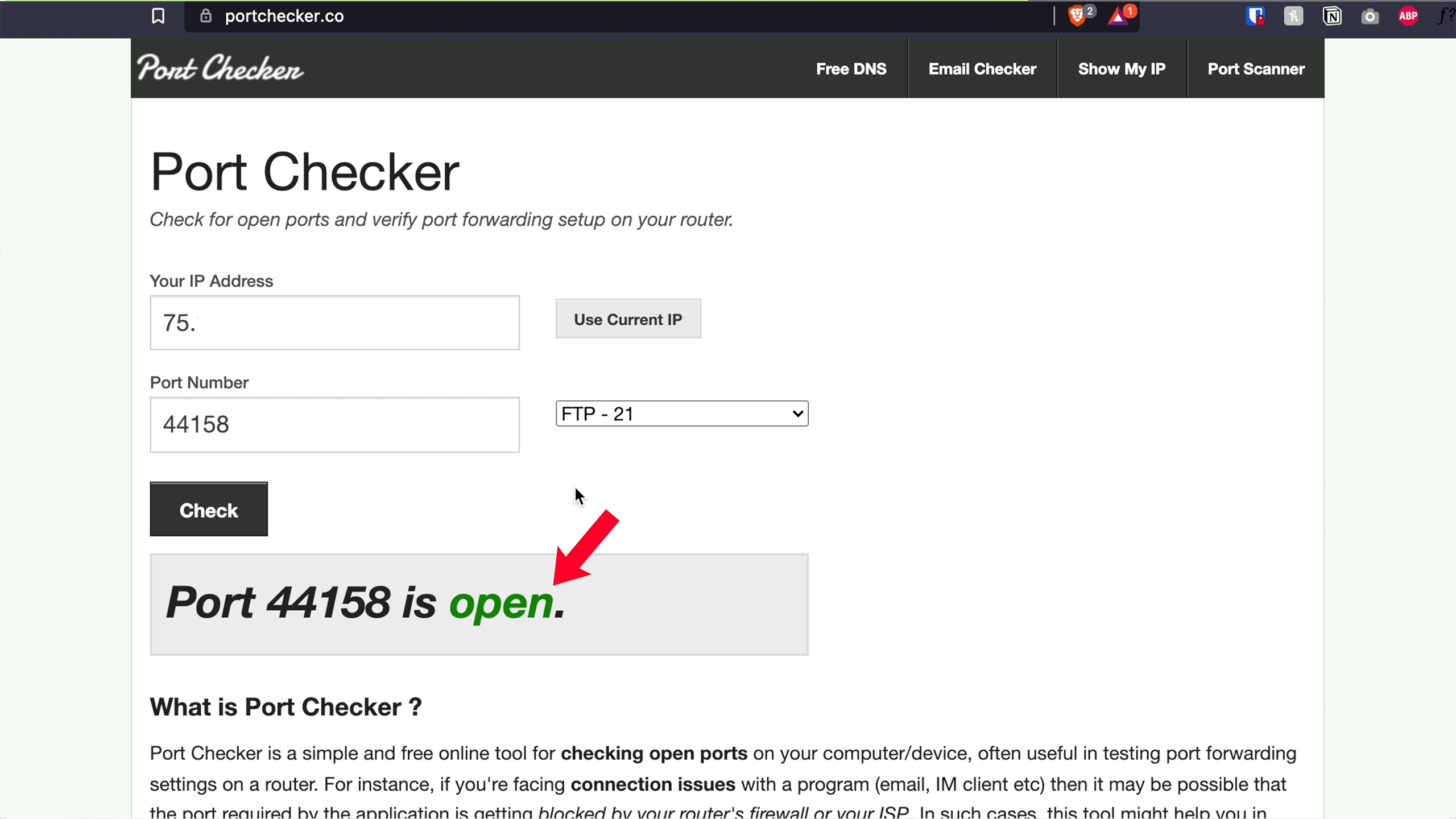 helium network miner port forwarding port checker