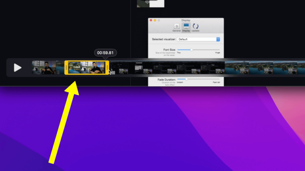 macos Trim Clips with QuickTime Player