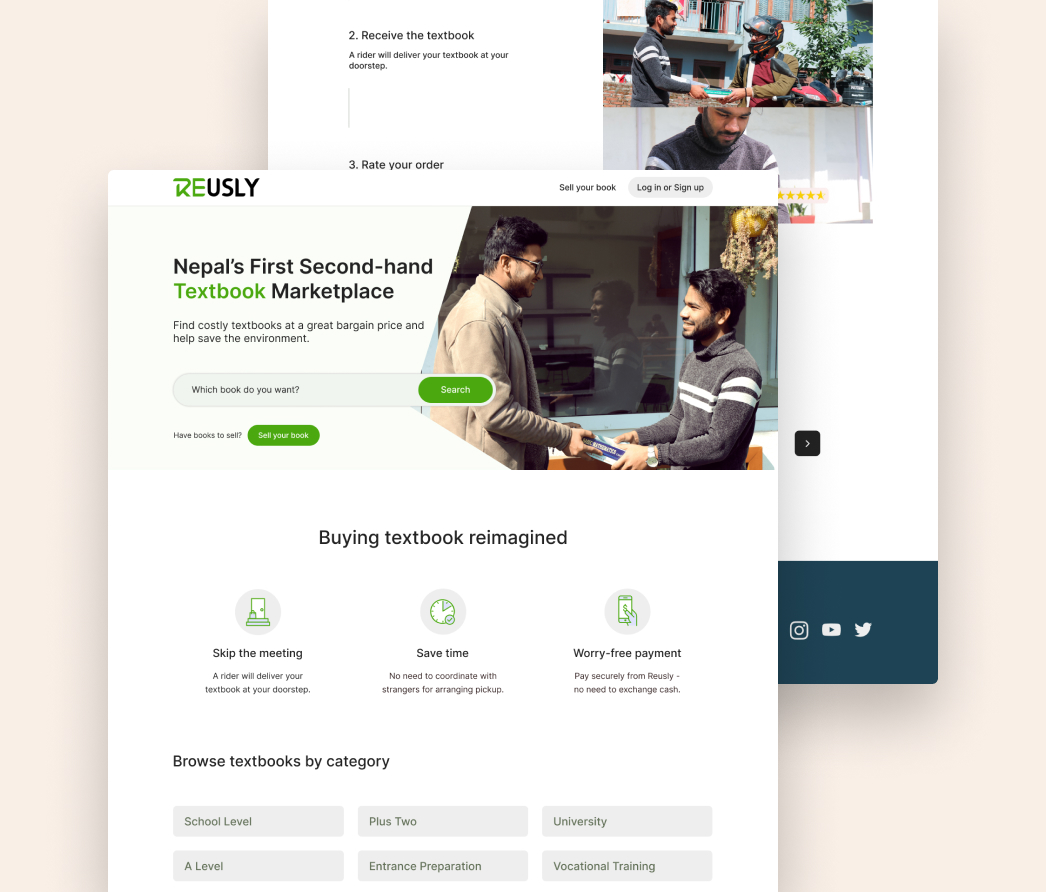 A mockup of a project